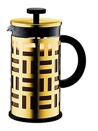 Bodum Tribute Double Wall French Press Coffee Maker, 34 Ounce, Stainless Steel, Silver