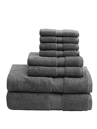 Madison Park Signature - 800GSM 100% Cotton 8 Piece Towel Set - Dusty Green