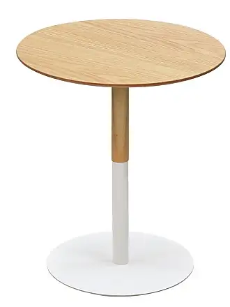 Table d'appoint pliante en métal coloris beige - l.80 x l.80 x h