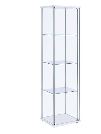 Benjara Showcases Browse 7 Items Now, Pacific Stackable Sliding Glass Doors Cabinet Antique White Tms