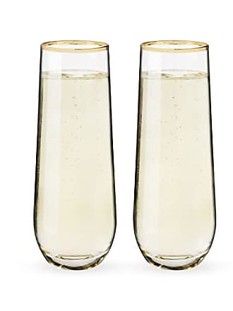JoyJolt Cosmo Insulated Double Wall - 10 oz - Set of 2 Highball Glasses, Clear