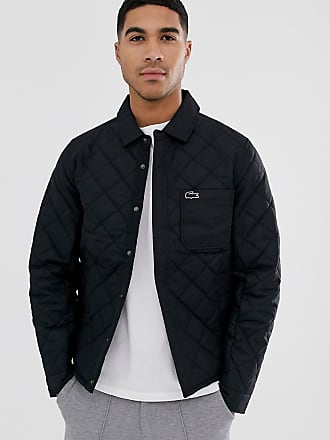 lacoste puffer jacket black