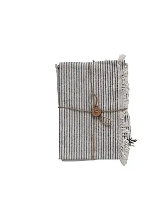 Creative Co-Op Woven Cotton Tea Towels with Stripes