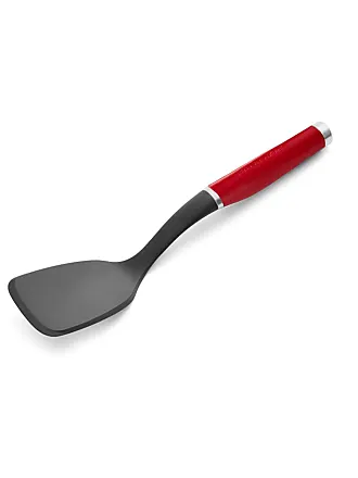 Kitchenaid Bamboo and Silicone 2-piece Spatula Set in Empire Red 