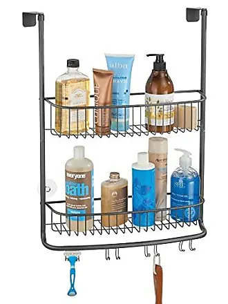 MDesign Steel Shower Caddy Hanging Rack Storage Organizer for Bathroom