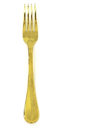 Mepra 1097CA22024 Oro Flatware Set, 24 Piece, Polished Gold Finish, Dishwasher Safe Cutlery 