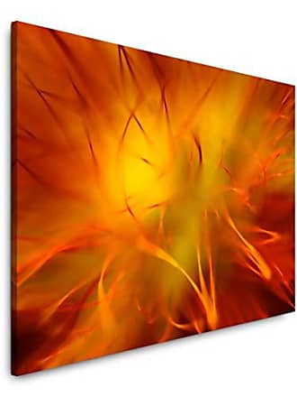 Exklusives Wandbild edel rot gelb orange 130 x 70cm Paul Sinus Art 