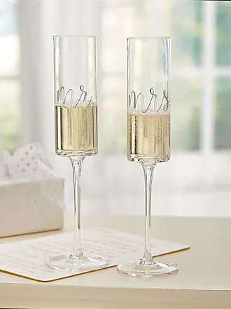 Tank set of 4 champagne flute glasses in neutrals - Tom Dixon