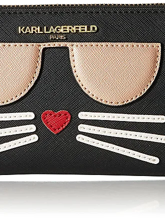 Buy Karl Lagerfeld Men Black KL Monogram Leather Bi-Fold Wallet Online -  910976