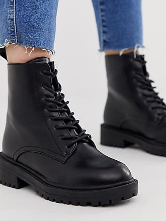 buster black crocodile lace up boots