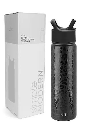  Simple Modern Water Bottle with Narrow Mouth Straw Lid Metal  Thermos Vacuum Insulated Stainless Steel l Reusable Leak Proof BPA-Free  Flask, Ascent Collection