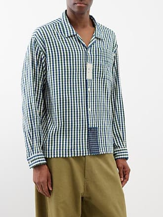 Xacus Orange Checked Plaid Cotton BD Legacy Shirt