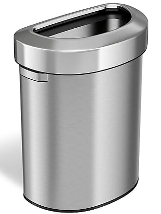 iTouchless Airstep 18 Gallon Step-On Kitchen Stainless Steel Trash Can