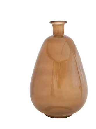 Creative Co-op - Large Reproduction Amber Glass Bottle