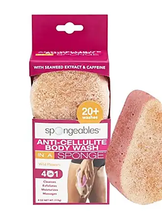 Spongeables Foot Scrubber Sponge With Shea Butter And Tea Tree Oil,  Lavender Scent, 1 Count