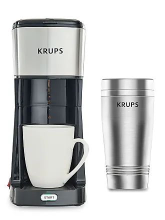 Krups Simply Brew Stainless Steel Drip Coffee Maker 10 Cup 900 Watts  Digital Control, Coffee Filter, Drip Free, Dishwasher Safe Pot Silver and  Black