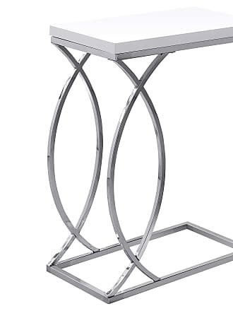 25 H White Monarch Specialties Accent End Snack Table 