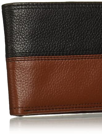 Nautica Men's Leather Credit Card Id Oversized Designer Wallet 31nu19x003 Black 