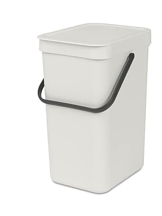 New York WENKO 12 l waste bin with lid design container with removable cartridg 