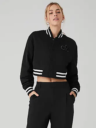 Alo Yoga Clubhouse Cropped Jacket in Black