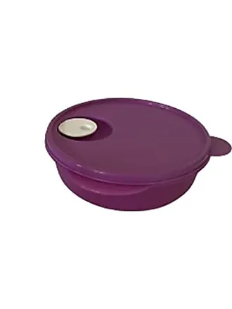 Tupperware Slim Lunch Divided Container w/ Snack Cup in Magenta / Pink /  Purple