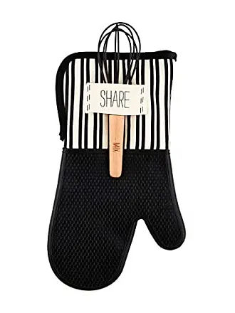 Mud Pie Eat Double Oven Mitt Set