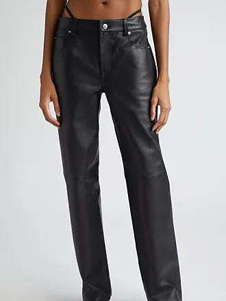 Alexander Wang Crystal Embellished Sheer Knit Bootcut Pants In