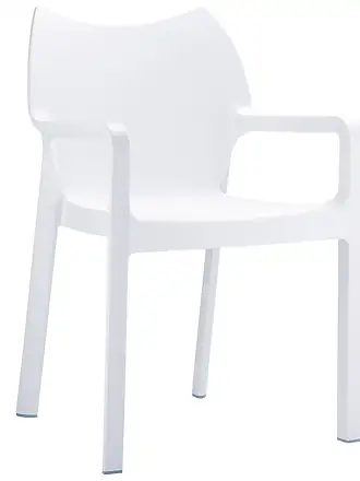 Chaise de jardin - terrasse SISTER blanche en matière plastique