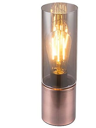 3x LED Design Glas Lampen rauch Deko Nacht Beistell Tisch Leuchten Lichterkette 