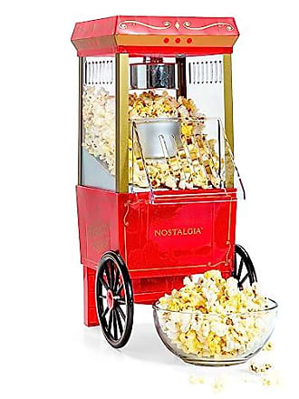 Nostalgia Popcorn Maker Professional Cart, 8 Oz Kettle Makes Up to 32 Cups,  Vintage Movie Theater Popcorn Machine with Three Candy Dispensers and