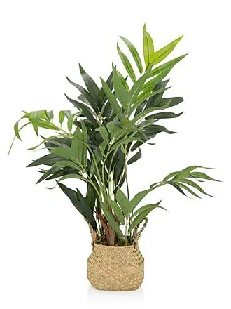 Plante artificielle Giantex plante artificiel arbuste 90 CM fausse plante  en pot plastique décoration interieur, exterieur, bureau, balcon vert