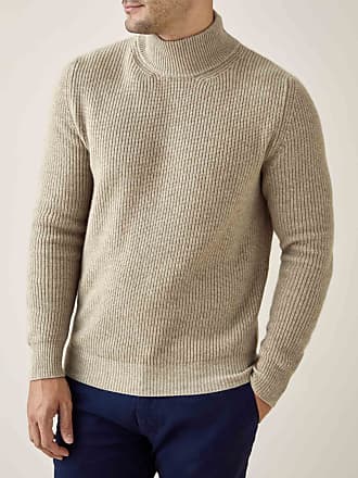 Pure cashmere mock-neck jumper