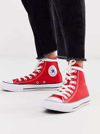 red converse sneakers