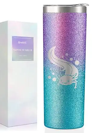 Axolotl Travel Mug, Axolotl Gifts, Cute Tumbler with Straw and Lid