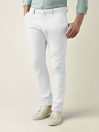 Paoloni Baumwolle Hose in Weiß für Herren Herren Bekleidung Hosen und Chinos Freizeithosen und Hosen 