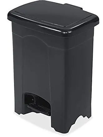 YAMAZAKI home 4489 Tall Trash Can-Modern Garbage Waste Basket with Handle,  One Size, Black