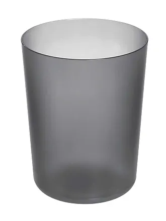 iDesign Finn Round Plastic Trash, Compact Waste Basket Garbage Can for Bathroom, Bedroom, Home Office, Dorm, College, Magenta