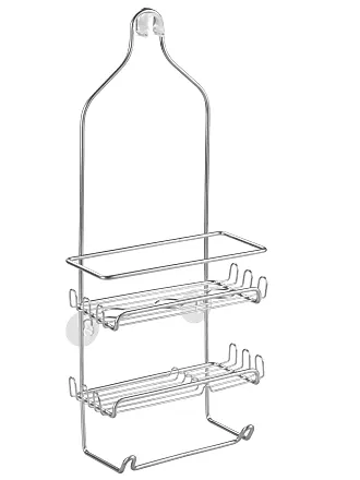 iDesign Vine Metal Wire Hanging Shower Caddy, Extra Wide Caddy