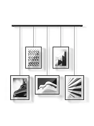 Support multi-photos décoratif moderne de table et mural et cadre de  collage autoportant pour 4 photos 10,2 x 15,2 cm, blanc 