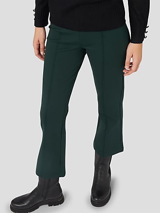 Donna Abbigliamento da Pantaloni casual eleganti e chino da Pantaloni palazzo e alla zuava Pantaloni sartoriali a fondo ampio verdiBershka in Materiale sintetico di colore Verde 