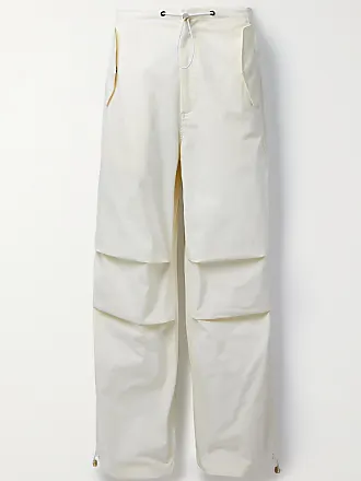 DION LEE Arch paneled organic cotton-blend canvas wide-leg pants