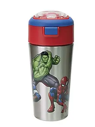 Zak Designs Marvel Comics 13.5 ounce Vacuum Insulated Stainless Steel Water  Bottle, Spider-Man 