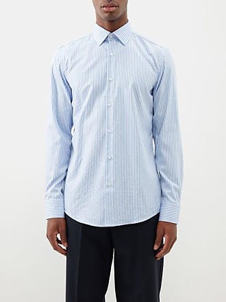 Boss Ellino Stripe Short Sleeve Button-Up Camp Shirt in Multi Stripe