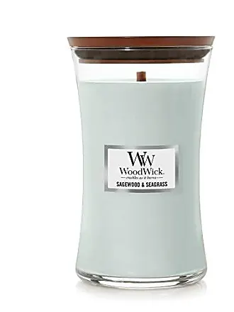 WoodWick Large Hourglass Candle, Shoreline - Premium Soy Blend Wax,  Pluswick Innovation Wood Wick, Made in USA