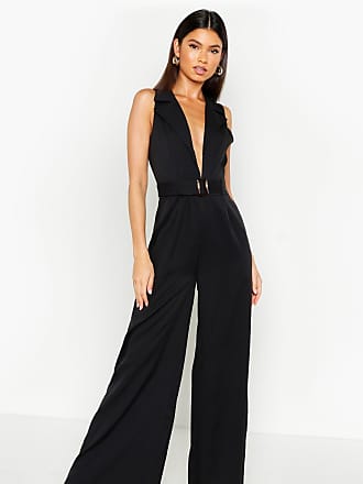 boohoo tailored wide leg jumpsuit