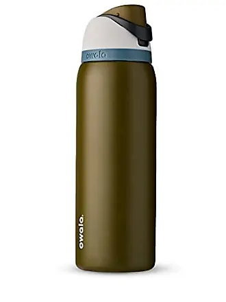  Owala Stainless Steel Triple Layer Insulated Travel Tumbler  with Spill Resistant Lid, Straw, and Carry Handle, BPA Free, 40 oz, Green  (Brave Adventures) : Home & Kitchen