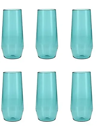 Fortessa Sole Outdoor Shatter Resistant BPA Free Premium  Copolyester Plastic Drinkware 6 Pack, Sage Green, Cabernet Glass: Mixed  Drinkware Sets
