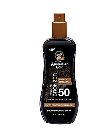 Australian Gold Spray Gel Sunscreen with Instant Bronzer SPF 50, 8 Ounce | Moisturize & Hydrate Skin | Broad Spectrum | Water Resistant,B07DG52KLY