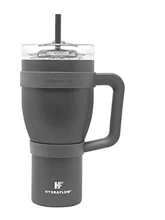 HYDRAFLOW Capri 40 oz. White Stainless Steel Vacuum Insulated