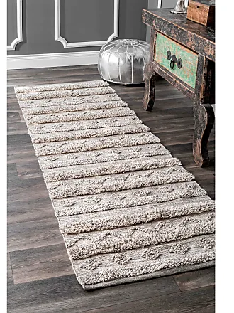 nuLOOM Penelope Braided Wool Runner Rug, 2' 6 x 10', Off-white,  Rectangular, 0.49 Thick